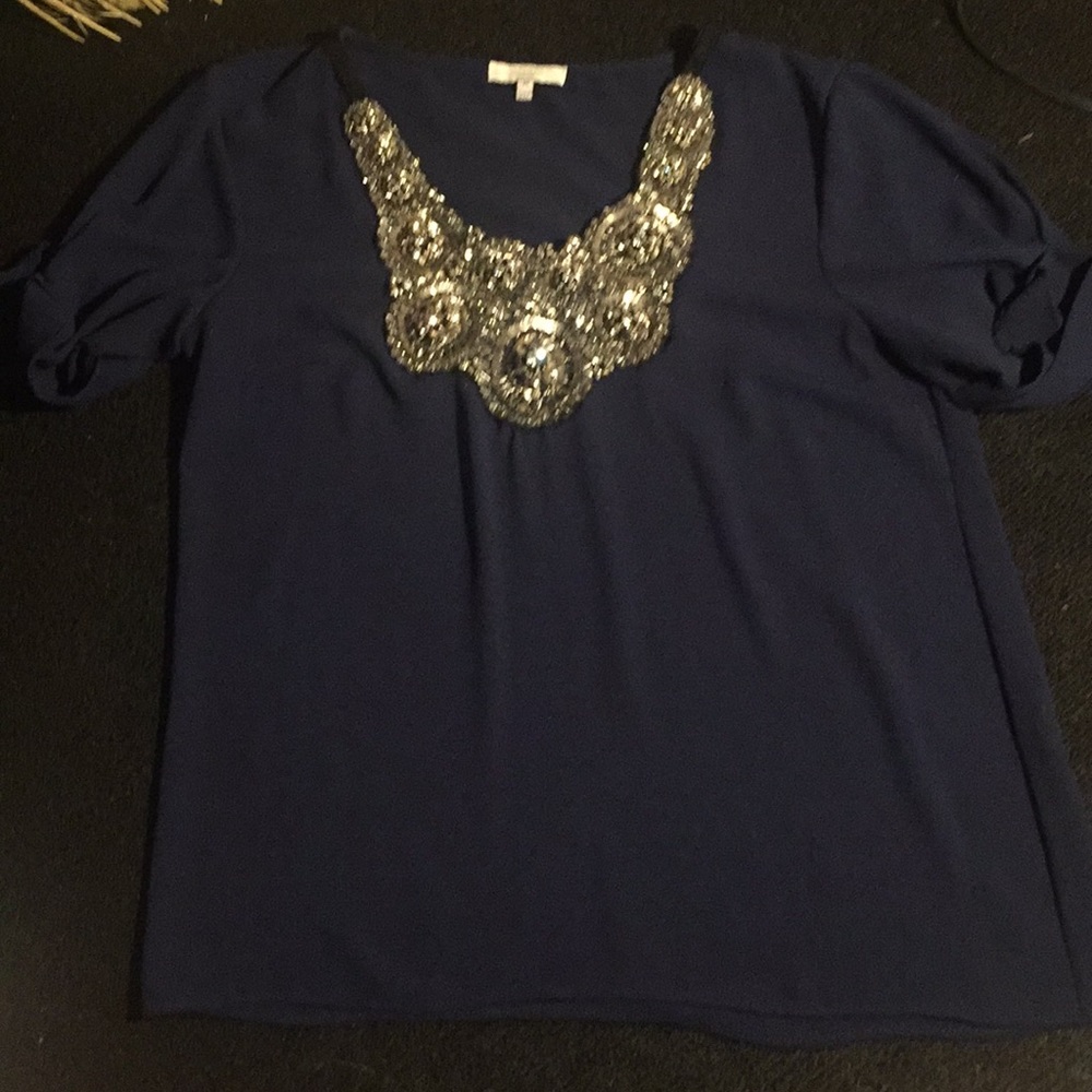 Adam Lippes beaded / Rhinestone top
